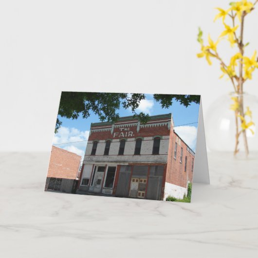 Oud gebouw kaart (Gele Bloem)