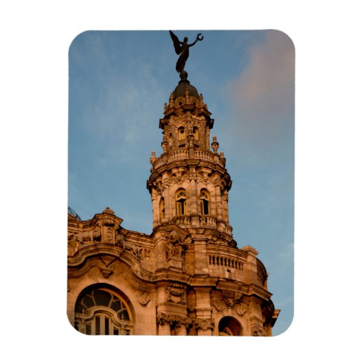 Oud gebouw Spire, Havana, Cuba Magneet (Verticaal)