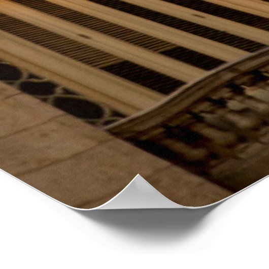 Oud gebouw Spire, Havana, Cuba Poster (Hoek)