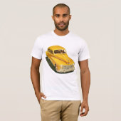 Oud geel auto Mannen T-shirt (Voorkant volledig)
