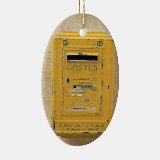 Oud geel postvak ornament (Rechts)
