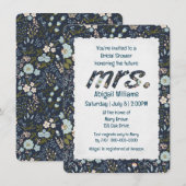 Oud-gefaseerd Floral Design for Vrijgezellenfeest Kaart (Voorkant / Achterkant)