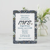 Oud-gefaseerd Floral Design for Vrijgezellenfeest Kaart (Staand voorkant)