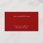 Oud gefaseerd schrijven visitekaartje (Achterkant)