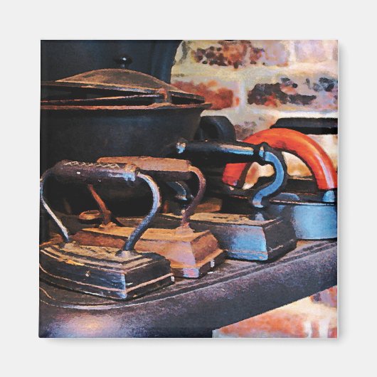 Oud-gefundeerde Irons Magneet (Voorkant)