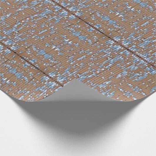 Oud gegolfd metaal cadeaupapier (Hoek)