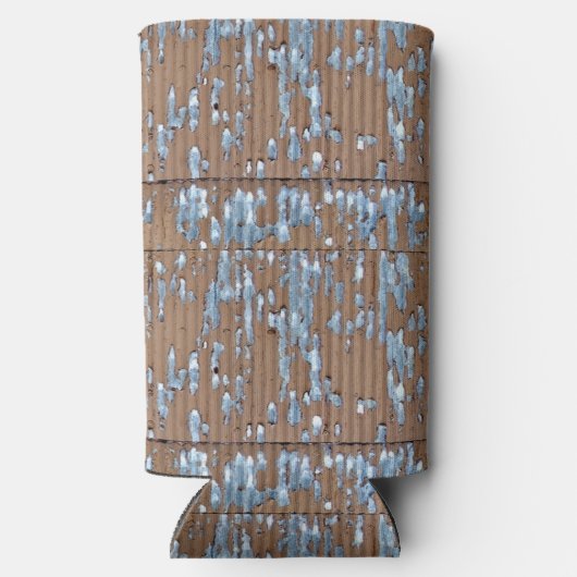 Oud gegolfd metaal seltzer blikjeskoeler (Achterkant)