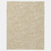 Oud gehaakte kant naadloos patroon 1 fleece deken (Voorkant)