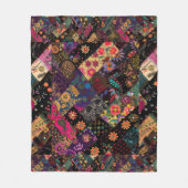 Oud geïnspireerd bloemendekenpatroon fleece deken (Voorkant)