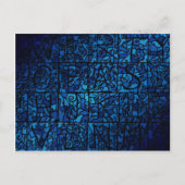 Oud gekleurd glas briefkaart (Voorkant)