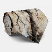 Oud gekraakt natuurlijk afbeelding met schors stropdas (Opgerold)