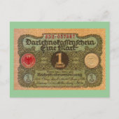 Oud geld: 1 Duitse mark Briefkaart (Voorkant)
