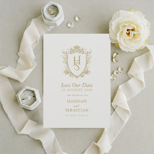 Oud geld  Crest Wedding Save The Date