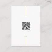 Oud Geld  Crest Wedding Website QR Code Informatiekaartje (Achterkant)
