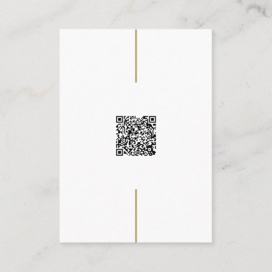 Oud Geld  Crest Wedding Website QR Code Informatiekaartje (Achterkant)
