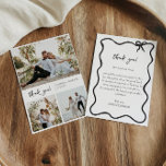 Oud Geld Dank u kaart foto collage<br><div class="desc">Elegante Handgeschreven Fotokaart voor Bruiloft Dank u Kaart. Gepersonaliseerd met uw foto,  namen en datum. Foto door freepick</div>