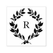 Oud Geld Erfenis Hulst Monogram Crest Zelfinktende Stempel (Design)