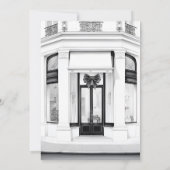 Oud geld esthetische zwart-wit vrijgezellenfeest kaart (Achterkant)