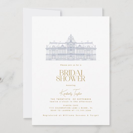 Oud Geld Europees Villa Vrijgezellenfeest Kaart (Voorkant)