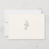 Oud geld, ivoor, bruiloft bedankkaart (Achterkant)