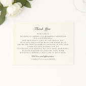 Oud geld, ivoor, bruiloft bedankkaart