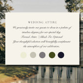 Oud geld ivoor kleur, bruiloft kleding kaart