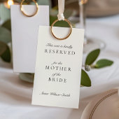 Oud Geld Ivoor Voorbehouden Zitplaats Label