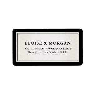 Oud geld Modern formeel zwart luxe chic bruiloft Etiket