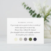 Oud Geld neutraal/transparant tas, trouwkledij Informatiekaartje (Staand voorkant)