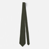 Oud Geld Olijfgroene Heringbone Tweedstof Stropdas (Voorkant)