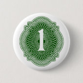 Oud geld ronde button 5,7 cm (Voorkant)