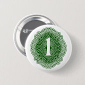 Oud geld ronde button 5,7 cm (Voorkant /achterkant)