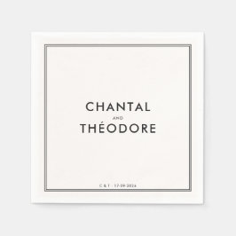 Oud geld | Rustige luxe | bruiloft Servet