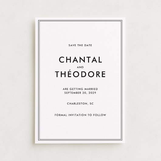 Oud geld | Rustige luxe | Zwart en gebroken wit Kaart