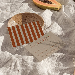 Oud Geld Taupe Verbrand Oranje Klasse Fancy Bruilo RSVP Kaartje