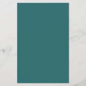 Oud Geld Teal Klassiek Huwelijksmenu Flyer (Achterkant)