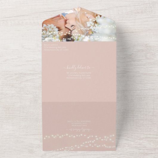 OUD GELD, TORTELDUIFJES, ALL IN ONE UITNODIGING (Buitenkant)