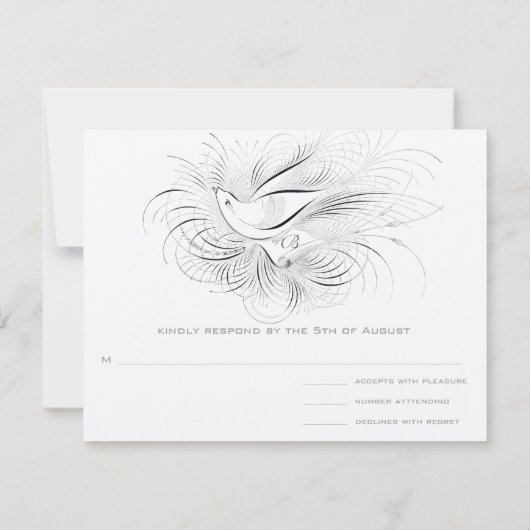 OUD GELD, TORTELDUIFJES, RSVP KAARTJE (Achterkant)