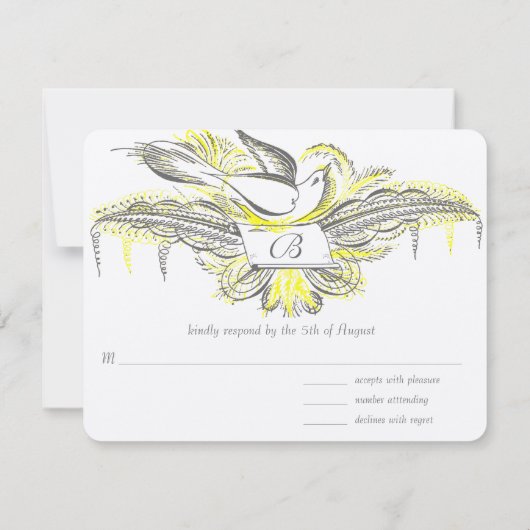 OUD GELD, TORTELDUIFJES, RSVP KAARTJE (Achterkant)