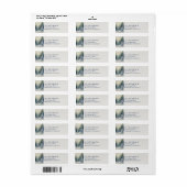 Oud Geld Winter Dennenbos Retouradres Etiket (Full Sheet)