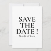 Oud Geld Zwart & Wit Lijst Retro Trouwen Save The Date (Voorkant)
