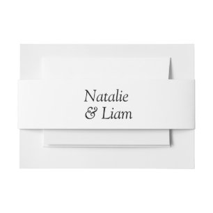 Oud Geld Zwart & Wit Retro Unieke Huwelijk Uitnodigingen Wikkel