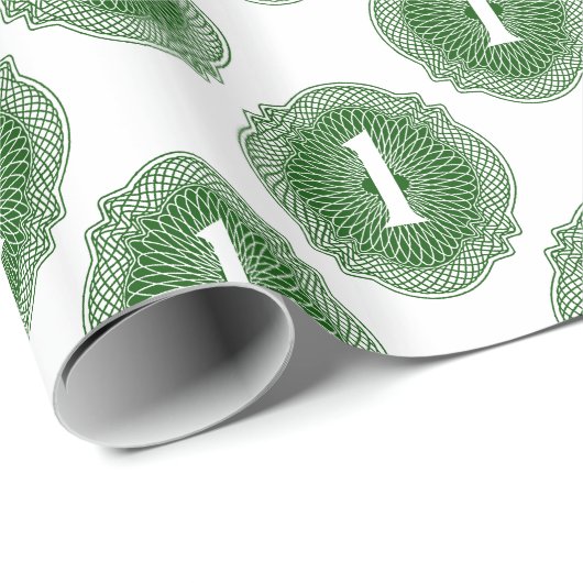 Oud geldpatroon cadeaupapier (Rol Hoek)