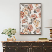 Oud gemutileerd bloemendecoupeer tissuepapier