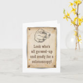 Oud genoeg voor een colonoscopie Verjaardagsgroet Kaart (Gele Bloem)