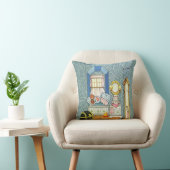 Oud geruite poppenhuis kussen (Stoel)