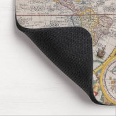  oud Geschiedenis-Omvergooienontwerp van de Wereld Muismat (Hoek)