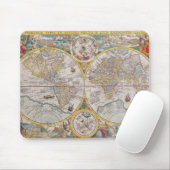  oud Geschiedenis-Omvergooienontwerp van de Wereld Muismat (Met muis)