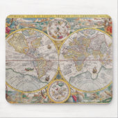  oud Geschiedenis-Omvergooienontwerp van de Wereld Muismat (Voorkant)