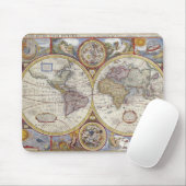  oud Geschiedenis-Omvergooienontwerp van de Wereld Muismat (Met muis)